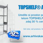 Prednovoletna akcija: –30 % na regale TOPSHELF®