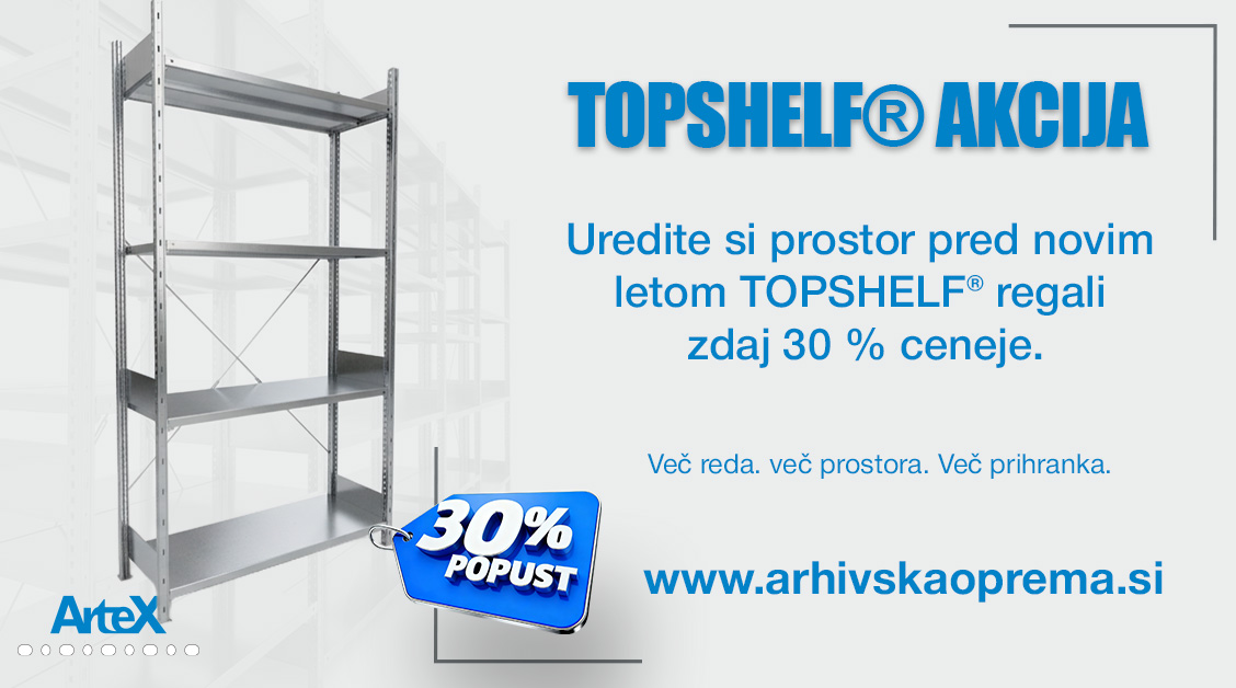 Prednovoletna akcija: –30 % na regale TOPSHELF®